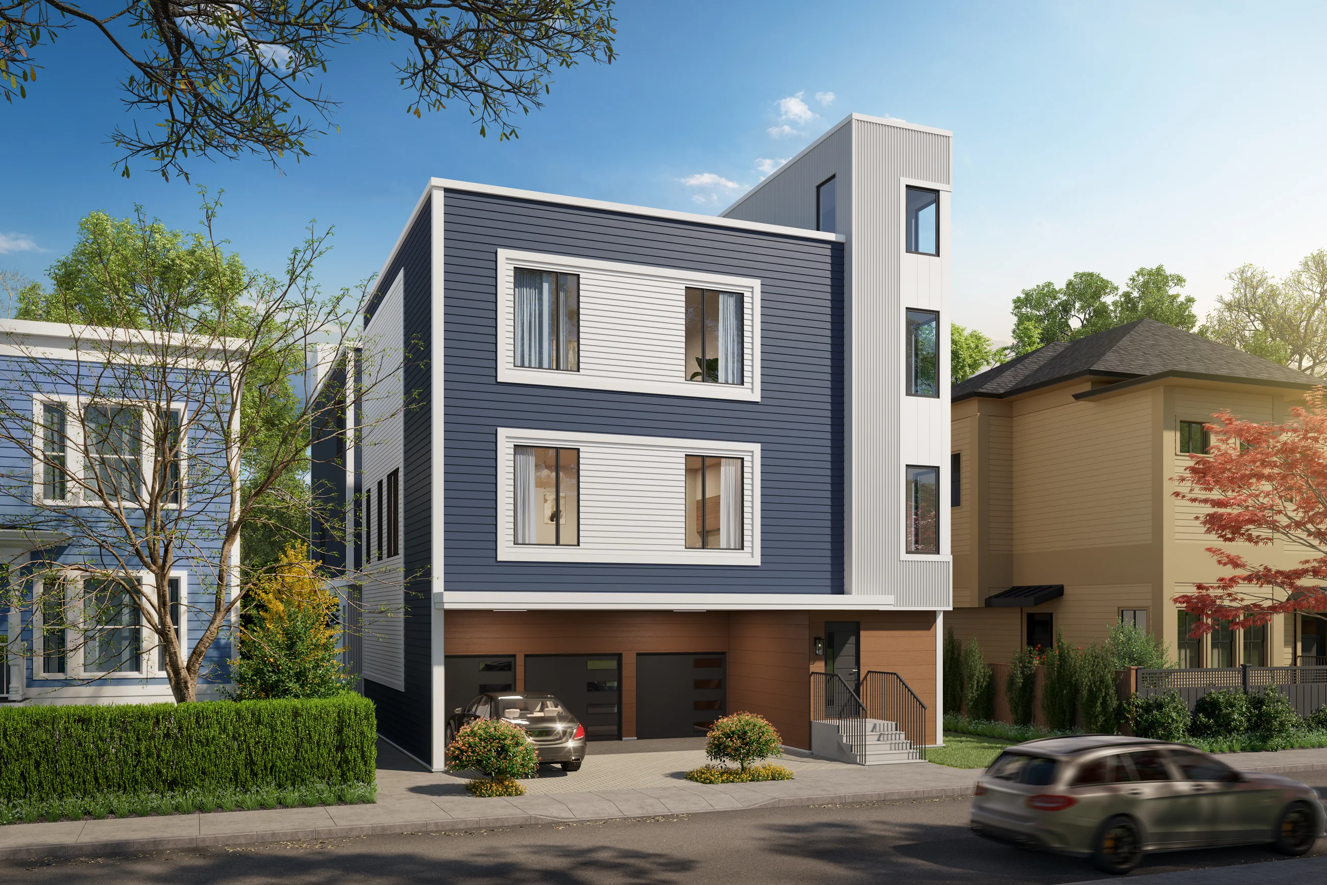 47 Jay Street — architectural rendering of the residential building under construction